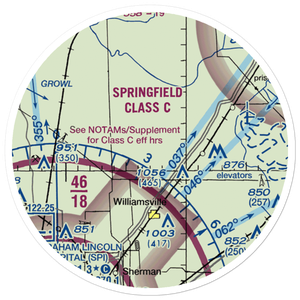Leigh Farm Airport (4IS8) VFR Sectional Sticker (20 mile)