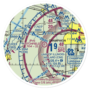 Litchfield RLA Restricted Landing Area (4IS7) VFR Sectional Sticker (20 mile)