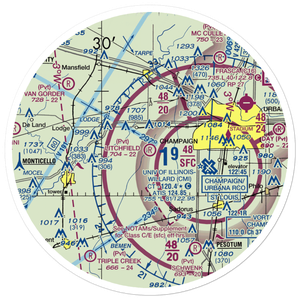 Litchfield RLA Restricted Landing Area (4IS7) VFR Sectional Sticker (30 mile)