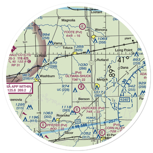 Hattan Farms Airport (4IS6) VFR Sectional Sticker (30 mile)