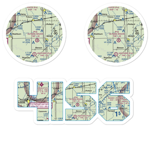 Hattan Farms Airport (4IS6) VFR Sectional Sticker Pack