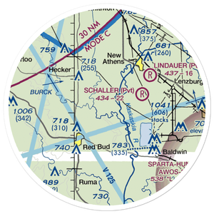 Smith Restricted Landing Area (4IS5) VFR Sectional Sticker (20 mile)