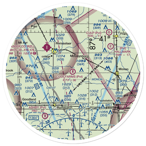 Culp Farms Airport (4IN8) VFR Sectional Sticker (30 mile)