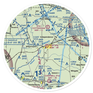 Riley Field (4IN7) VFR Sectional Sticker (30 mile)