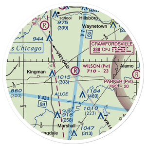 Wilson Airport (4IN4) VFR Sectional Sticker (20 mile)
