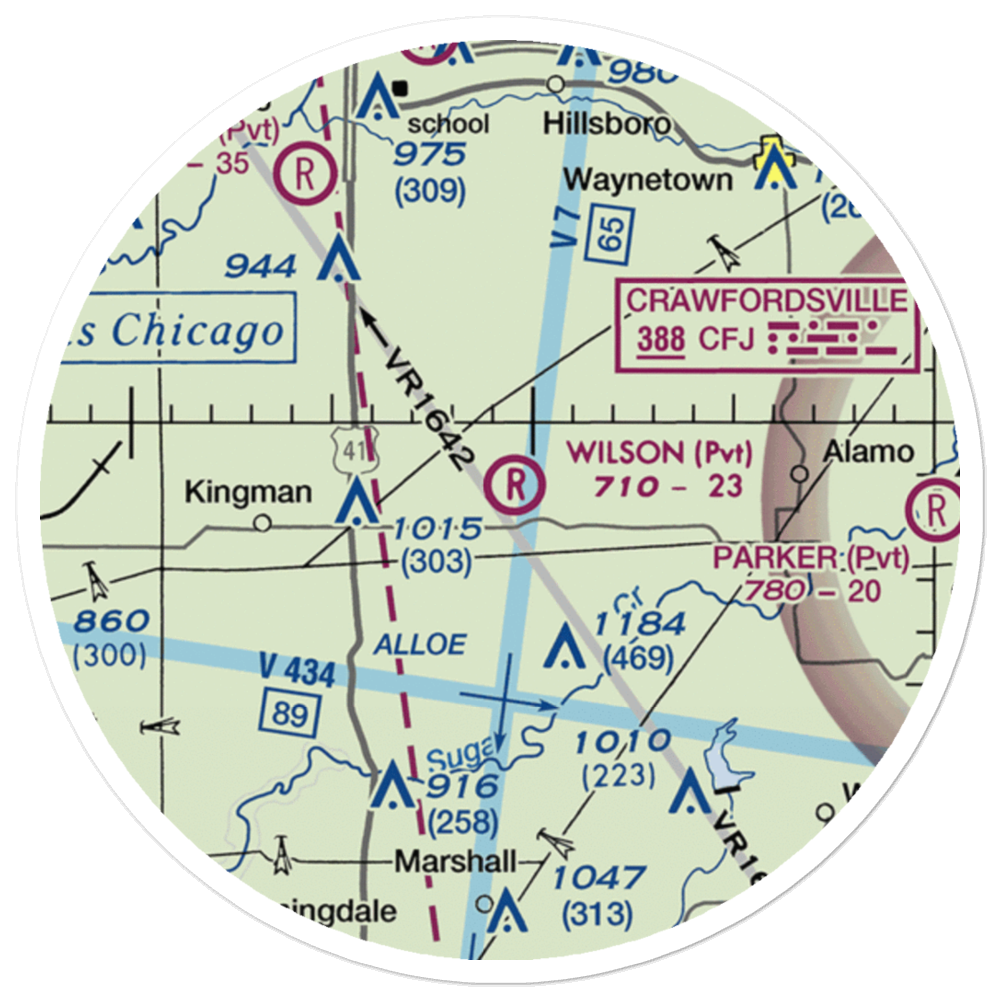 Wilson Airport (4IN4) VFR Sectional Sticker (20 mile) 