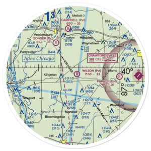 Wilson Airport (4IN4) VFR Sectional Sticker (30 mile)