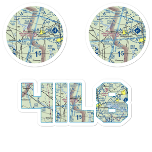 Rendleman Airport (4IL8) VFR Sectional Sticker Pack