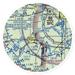 Thrifty Acres STOLport (4IL3) VFR Sectional Sticker (20 mile)