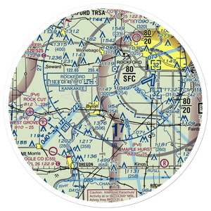 Thrifty Acres STOLport (4IL3) VFR Sectional Sticker (30 mile)