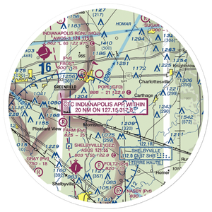 Willis Airport (4II8) VFR Sectional Sticker (30 mile)
