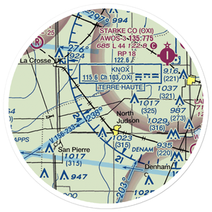 Chesak Airport (4II4) VFR Sectional Sticker (20 mile)