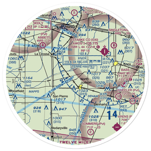 Chesak Airport (4II4) VFR Sectional Sticker (30 mile)