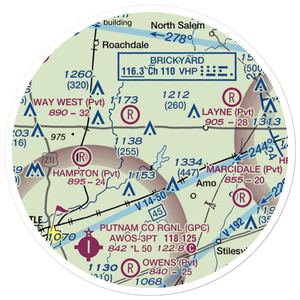 Oleo Airport (4II3) VFR Sectional Sticker (20 mile)