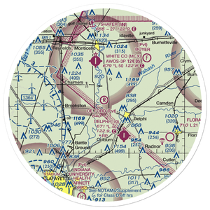 De Ford Airport (4II0) VFR Sectional Sticker (30 mile)