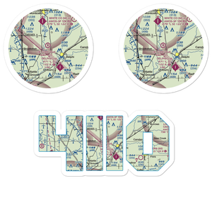 De Ford Airport (4II0) VFR Sectional Sticker Pack