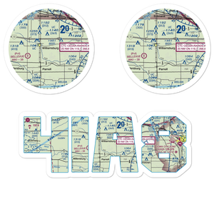 Weiss Airport (4IA8) VFR Sectional Sticker Pack