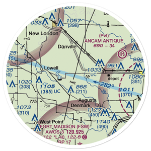 Mccoy Airport (4IA4) VFR Sectional Sticker (20 mile)