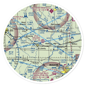 Walker Field (4IA2) VFR Sectional Sticker (30 mile)
