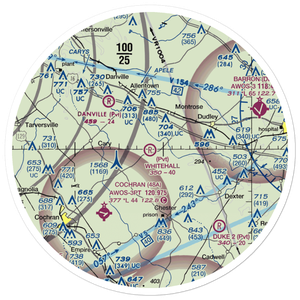 Whitehall Airport (4GE3) VFR Sectional Sticker (30 mile)