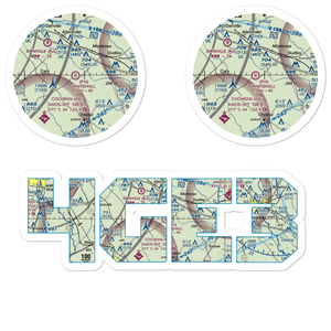 Whitehall Airport (4GE3) VFR Sectional Sticker Pack
