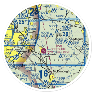 Gorden E Bellah International Airport (4GE2) VFR Sectional Sticker (20 mile)