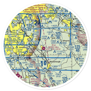 Gorden E Bellah International Airport (4GE2) VFR Sectional Sticker (30 mile)