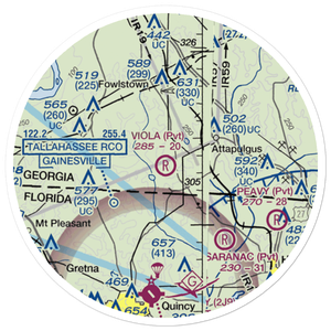 Viola Farm Airport (4GE1) VFR Sectional Sticker (20 mile)