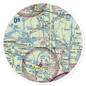Viola Farm Airport (4GE1) VFR Sectional Sticker (30 mile)