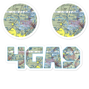Ebeneezer Airport (4GA9) VFR Sectional Sticker Pack