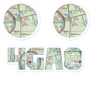 Andrews Airport (4GA8) VFR Sectional Sticker Pack