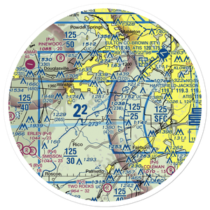Chattahoochee Air Park (4GA6) VFR Sectional Sticker (30 mile)