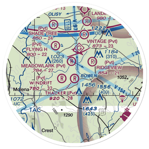 Thacker Field (4GA1) VFR Sectional Sticker (20 mile)