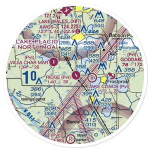 Ridge Landing Airport (4FL5) VFR Sectional Sticker (20 mile)