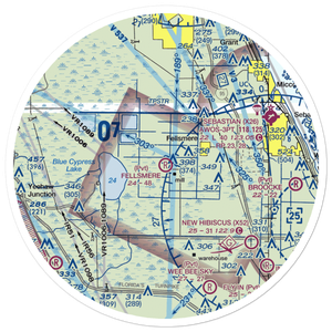 Fellsmere Airport (4FL3) VFR Sectional Sticker (30 mile)