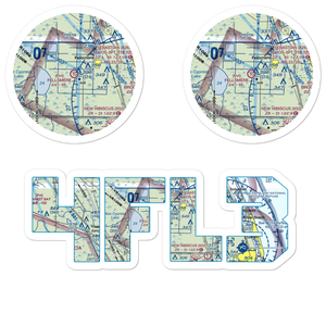 Fellsmere Airport (4FL3) VFR Sectional Sticker Pack