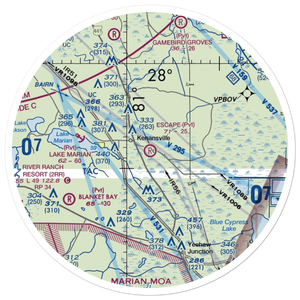 Escape Ranch Airport (4FL1) VFR Sectional Sticker (30 mile)