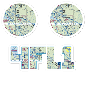 Escape Ranch Airport (4FL1) VFR Sectional Sticker Pack