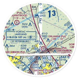 Flanders Field (4FD7) VFR Sectional Sticker (20 mile)