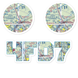 Flanders Field (4FD7) VFR Sectional Sticker Pack