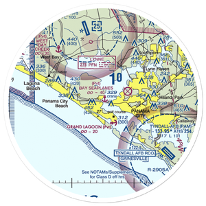 Bay Seaplanes Seaplane Base (4FD4) VFR Sectional Sticker (30 mile)