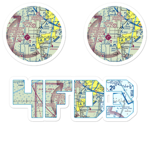 The Wright Place STOLport (4FD3) VFR Sectional Sticker Pack