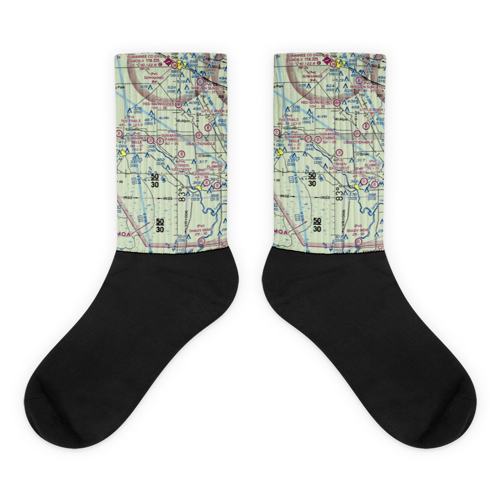 Flying 'F' Farms Airport (4FD2) VFR Sectional Socks 