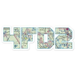 Flying 'F' Farms Airport (4FD2) VFR Sectional Sticker