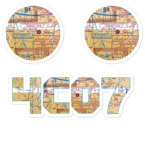 Ambrosich Field (4CO7) VFR Sectional Sticker Pack