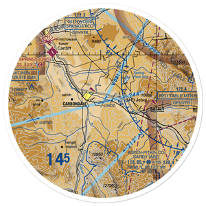 Glen-Aspen Airport (4CO0) VFR Sectional Sticker (30 mile)