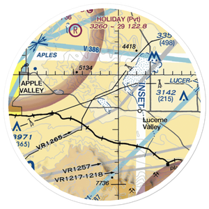Rabbit Ranch Airport (4CL4) VFR Sectional Sticker (20 mile)