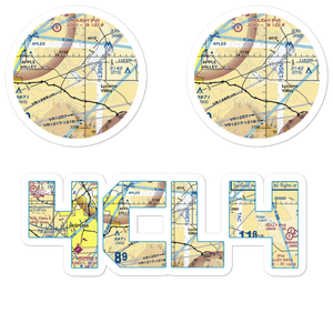 Rabbit Ranch Airport (4CL4) VFR Sectional Sticker Pack