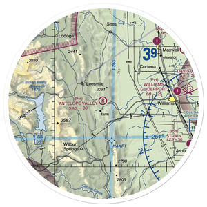 Antelope Valley Ranch Airport (4CL3) VFR Sectional Sticker (30 mile)