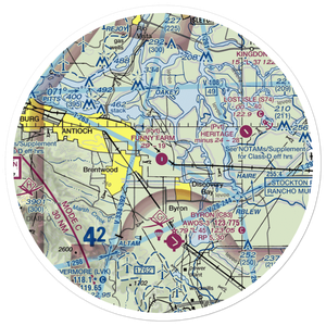 Funny Farm Airport (4CA2) VFR Sectional Sticker (30 mile)